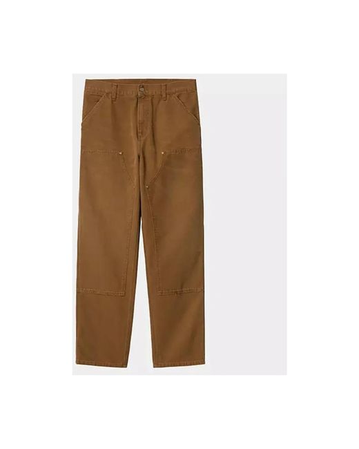 Carhartt Brown Straight Trousers for men