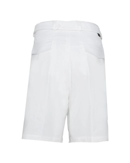 Low Brand White Casual Shorts for men