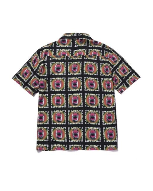 Huf Short Sleeve Shirts in het Black voor heren