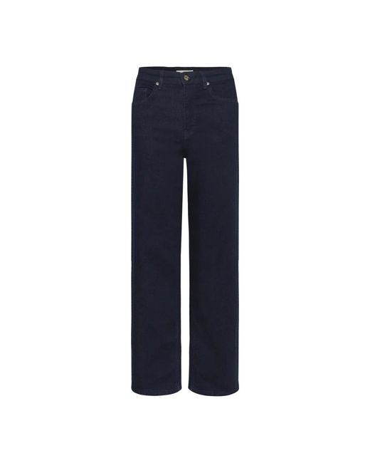 Part Two Jeans ,Blauw ,Denim Relaxed Fit Rinse Denim Jeans in het Blue