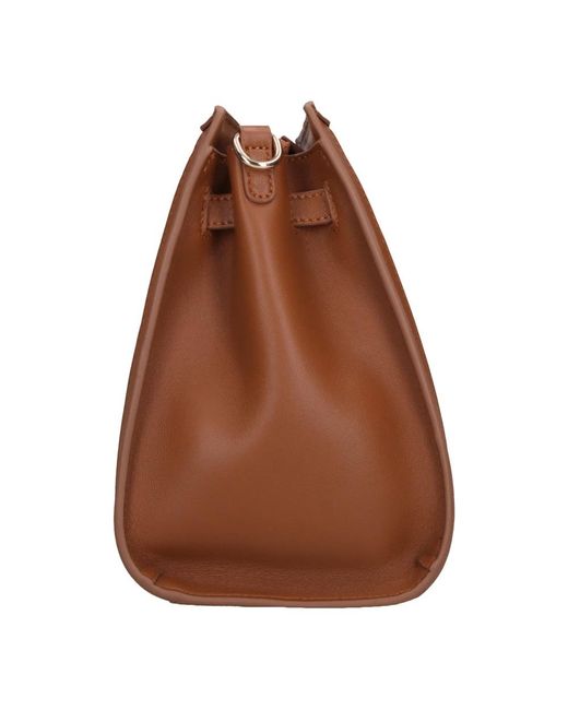 La Carrie Brown Shoulder Bags