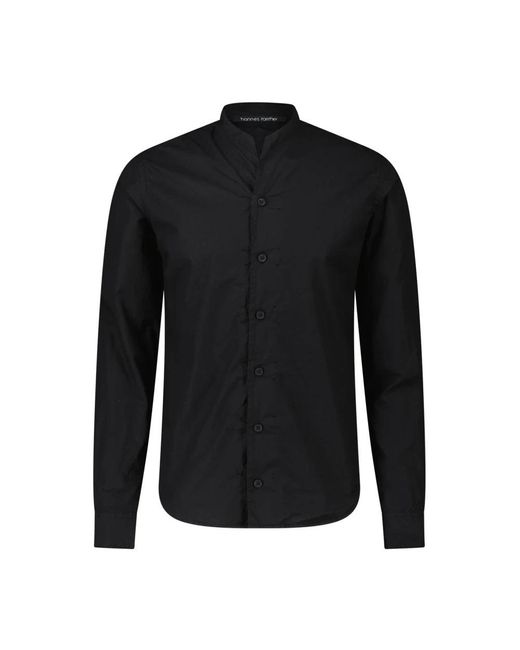 Hannes Roether Black Casual Shirts for men