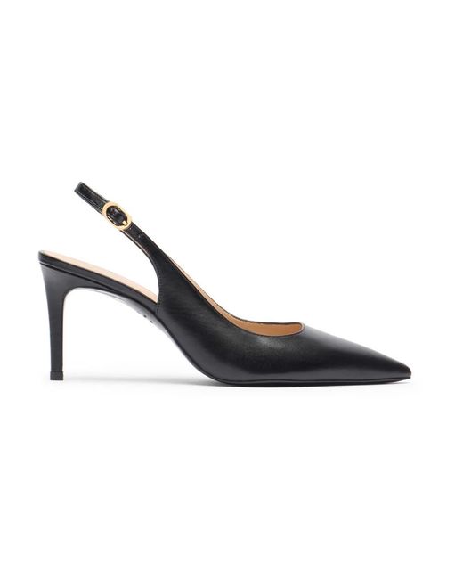 Stuart Weitzman Schoenen ,Zwart ,Leer Power Slingback 75 in het Blue