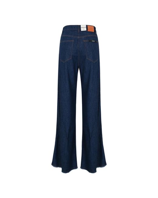 Trousers > wide trousers Re-hash en coloris Blue