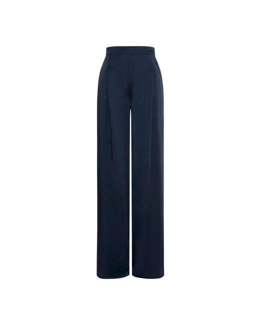 Max Mara Broeken ,Blauw ,Flared Broeken in het Blue