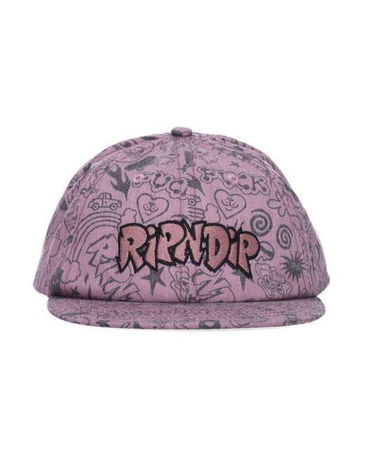 RIPNDIP Deconstructed Flat Visor Cap in het Purple voor heren