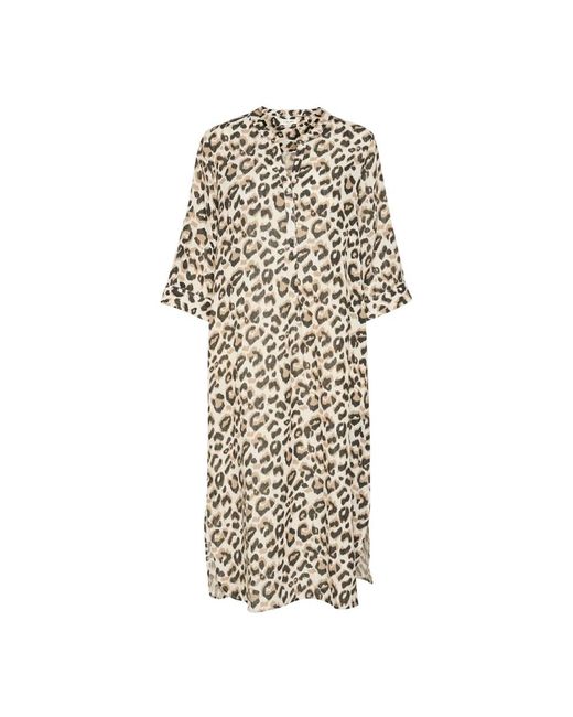 Cream Natural Midi Dresses