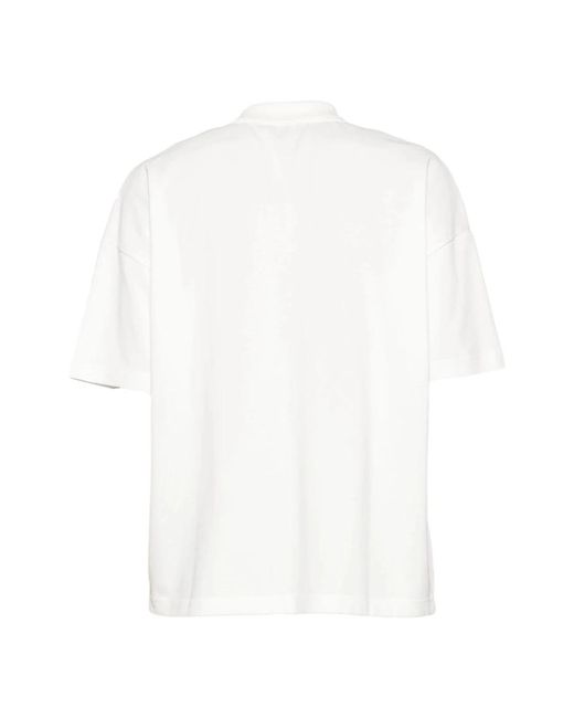 A.P.C. Weißes baumwoll-polo-shirt pique in White für Herren