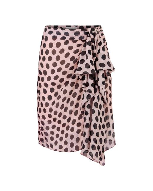Nina Ricci Multicolor Rock mit asymmetrischer schleife