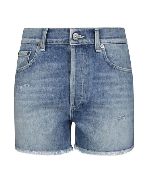 Shorts de mezclilla cortos para mujer Dondup de color Blue