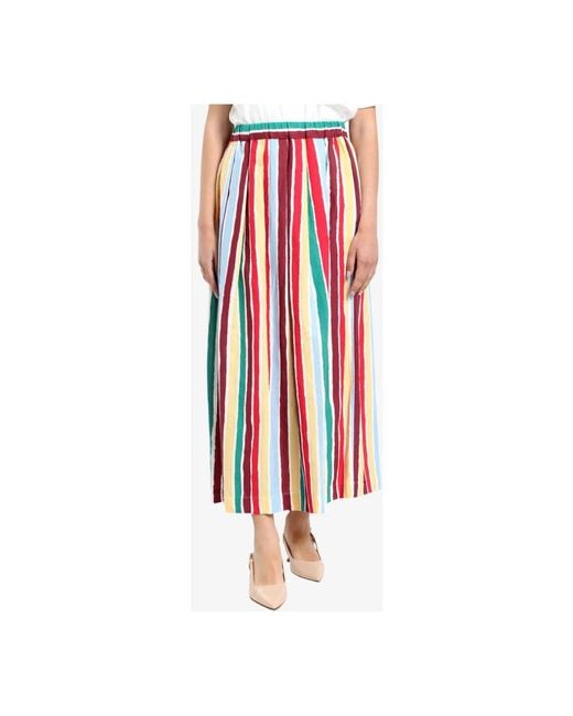 Weekend by Maxmara Red Maxi Skirts