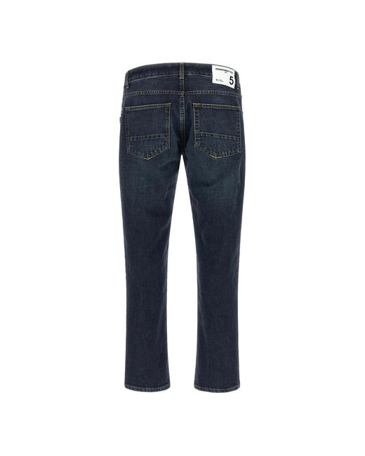 Department 5 Blue Straight Fit Jeans for men