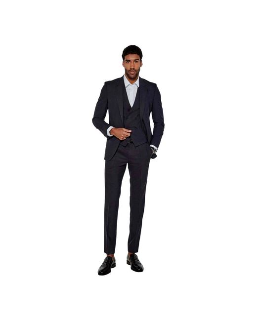 HUGO Single Breasted Suits in het Blue voor heren