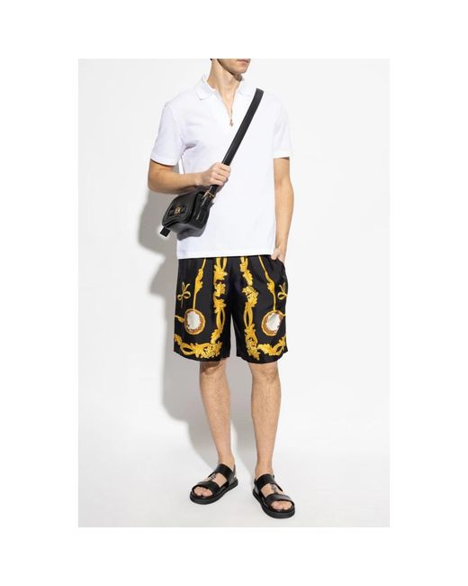 Versace Tops ,Wit ,Katoen Katoenen Polo in het White voor heren