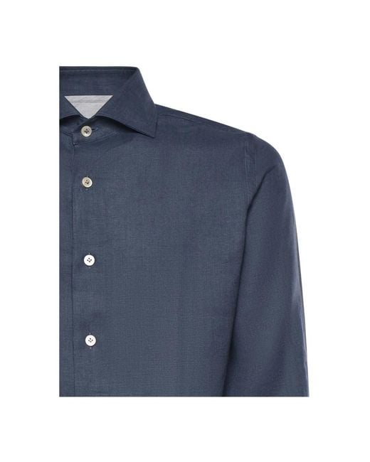 Eleventy Blue Casual Shirts for men
