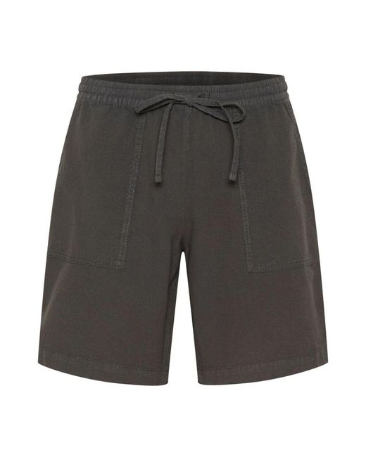 Kaffe Gray Schwarze auster lockere shorts