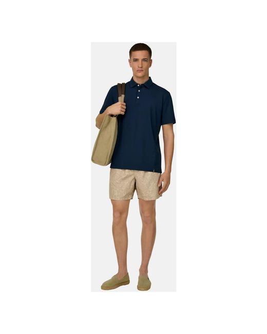 Boggi High-Performance Polyester Polo in het Blue voor heren