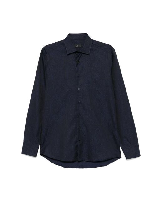 Etro Blue Casual Shirts for men