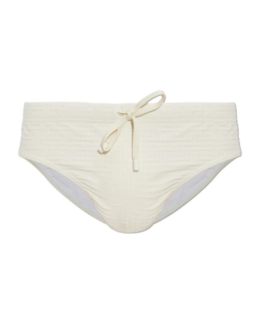 Balmain Monogram Zwembroek in het Natural voor heren