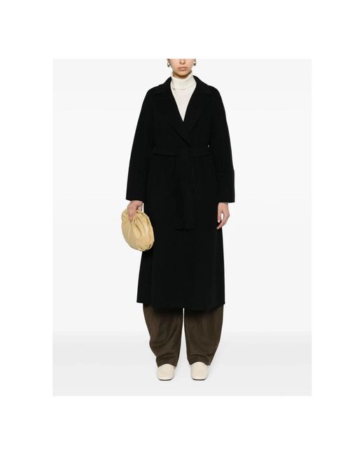 Max Mara Black Belted Coats