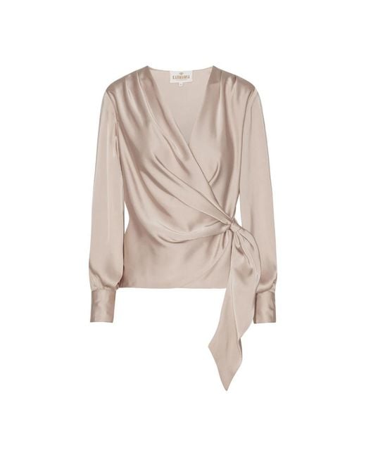 Karmamia Natural Elegante Drapierte Ines Shell Bluse