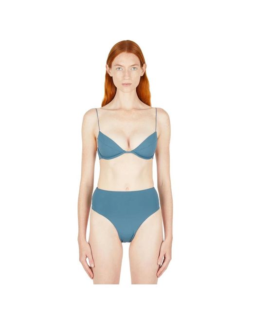 Almond bikini top Ziah de color Blue