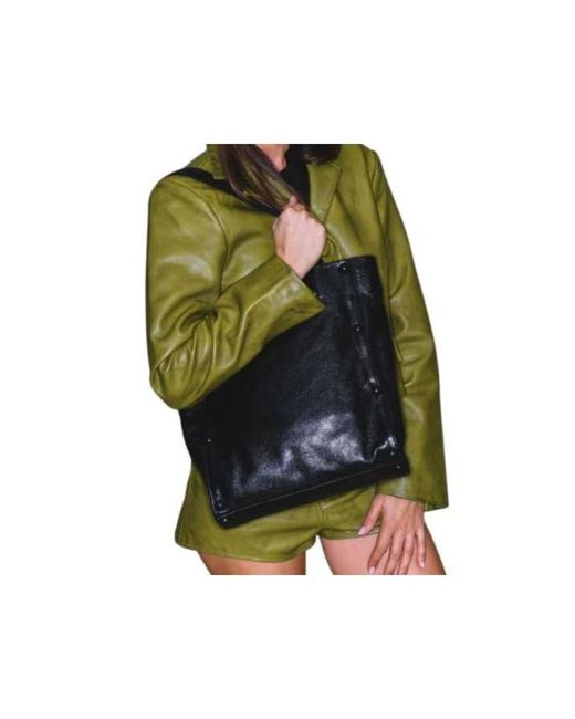 Claris Virot Black Shopping Bags