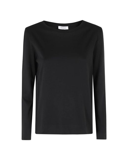 Gran Sasso Black Long Sleeve T-Shirts