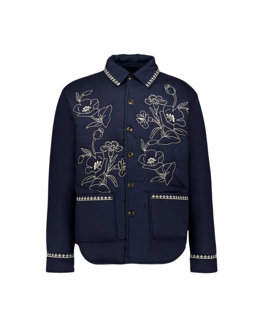 Light Jackets di BAZISZT in Blue da Uomo