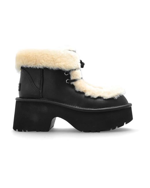 Ugg Black Heeled Boots