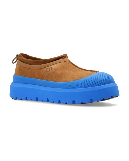 Ugg Schoenen ,Bruin ,Wol Tasman Weather Hybrid Laarzen Chestnut Big Sky in het Blue voor heren