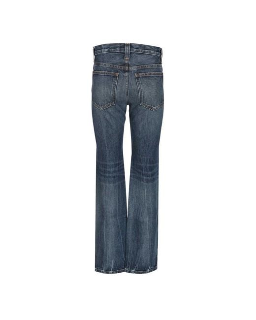 Khaite Blue Flared Jeans