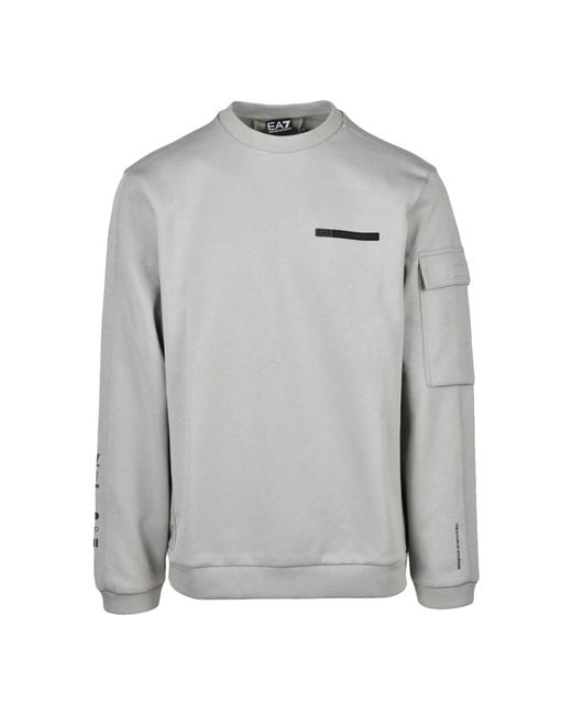 EA7 Gray Sweatshirts for men