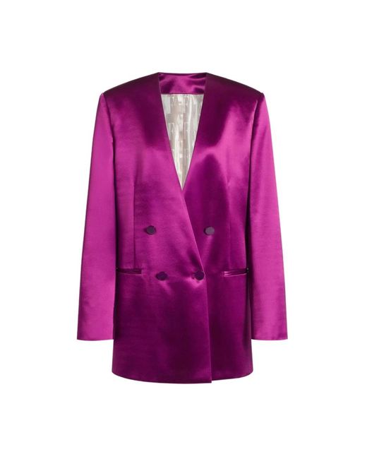 Alberta Ferretti Purple Blazers