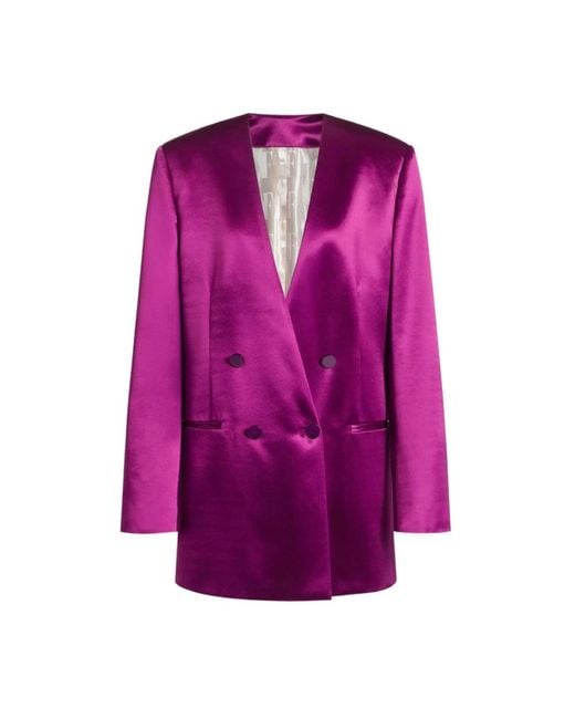 Alberta Ferretti Purple Blazers