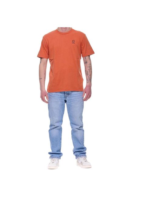 Suns Paolo Old Dye T-Shirt in Orange für Herren