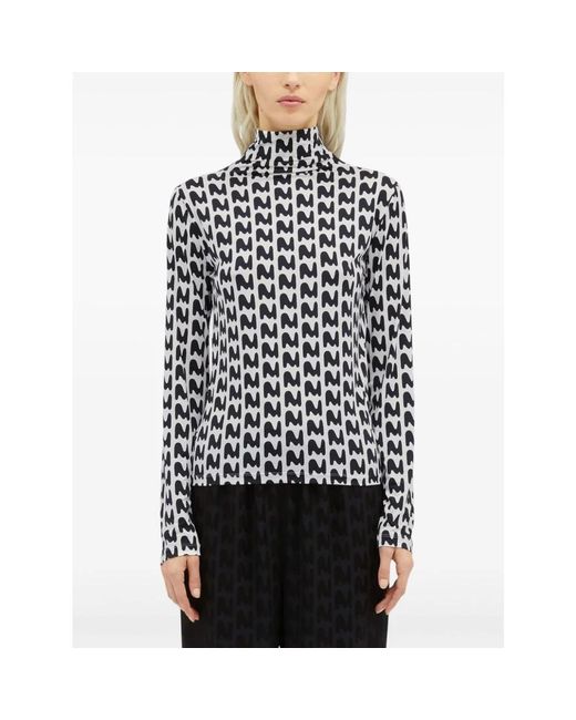 MSGM Long Sleeve Tops in het Black