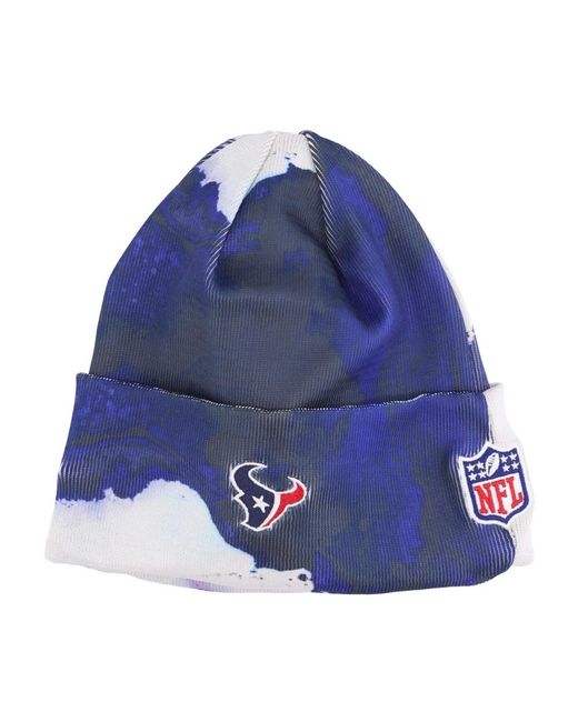 KTZ Accessoires ,Veelkleurig ,Polyester Houston Texans Nfl Sideline Gebreide Muts in het Blue voor heren