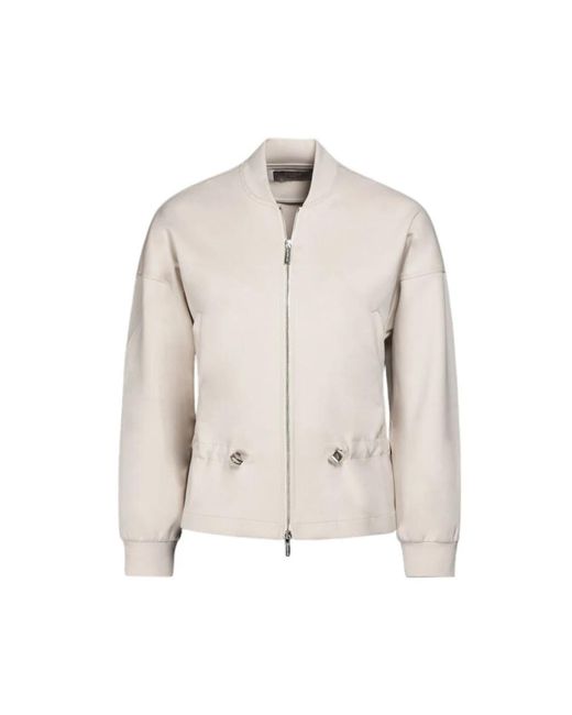 Moorer Natural Bomber Jackets