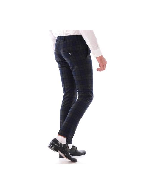 Daniele Alessandrini Blue Slim-Fit Trousers for men