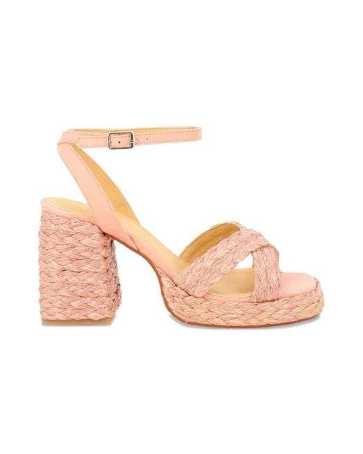 Castaner Pink High Heel Sandals