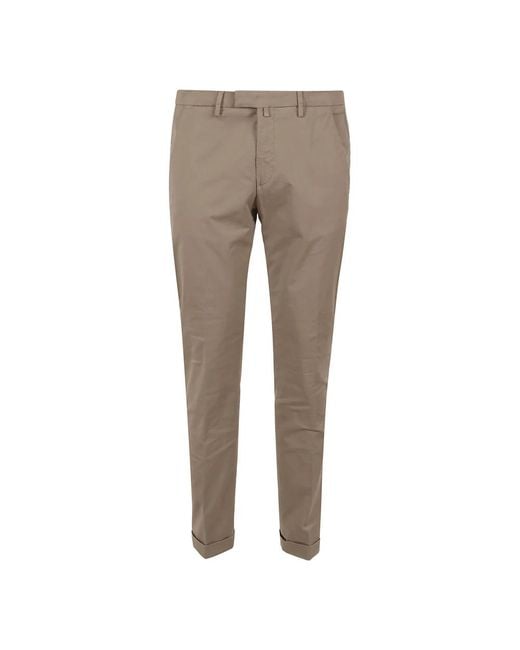 BRIGLIA Gray Chinos for men