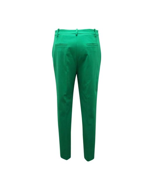 Pinko Green Slim-Fit Trousers