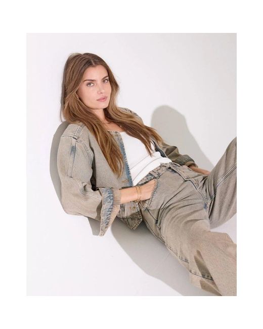 co'couture Gray Denim Jackets