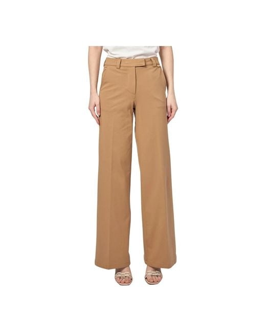 Wide Trousers Silvian Heach de color Natural