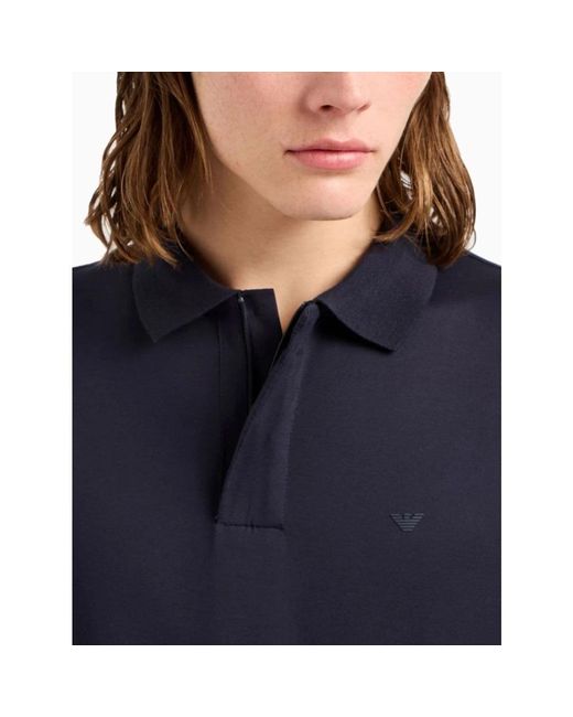 Emporio Armani Blue Polo Shirts for men