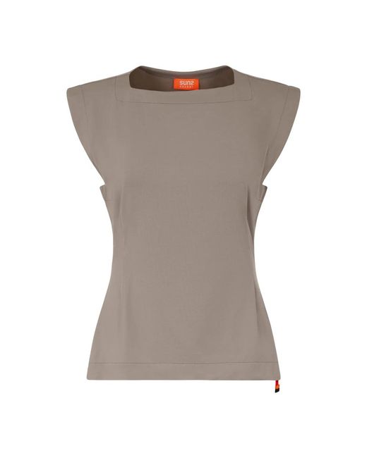 Sleeveless Tops di Suns in Gray