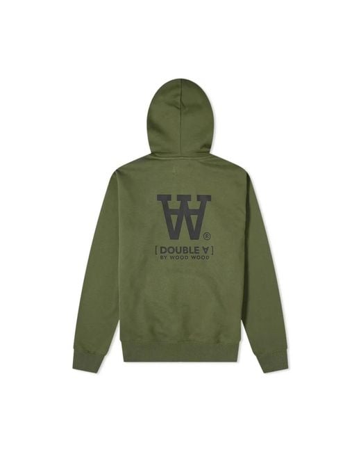 WOOD WOOD Green Hoodies for men