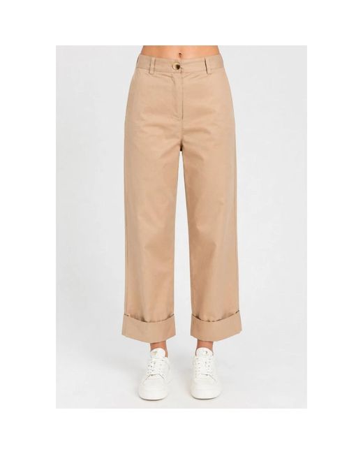 Twinset Natural Wide Trousers