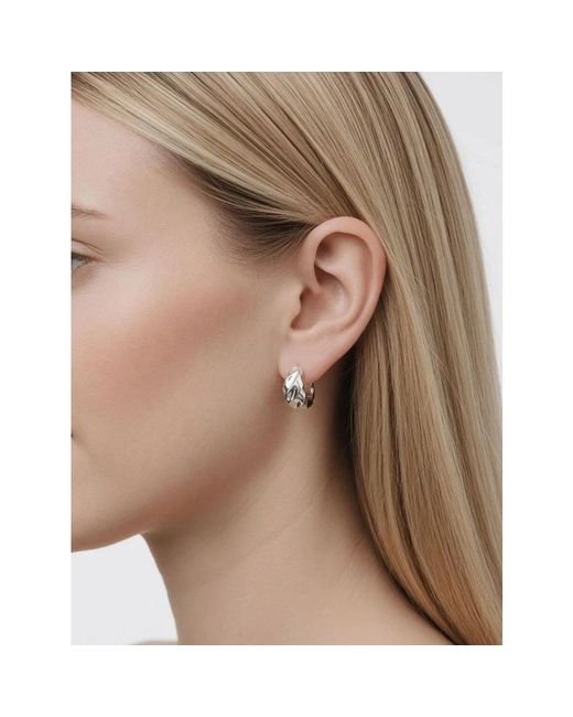 Pandora White Earrings